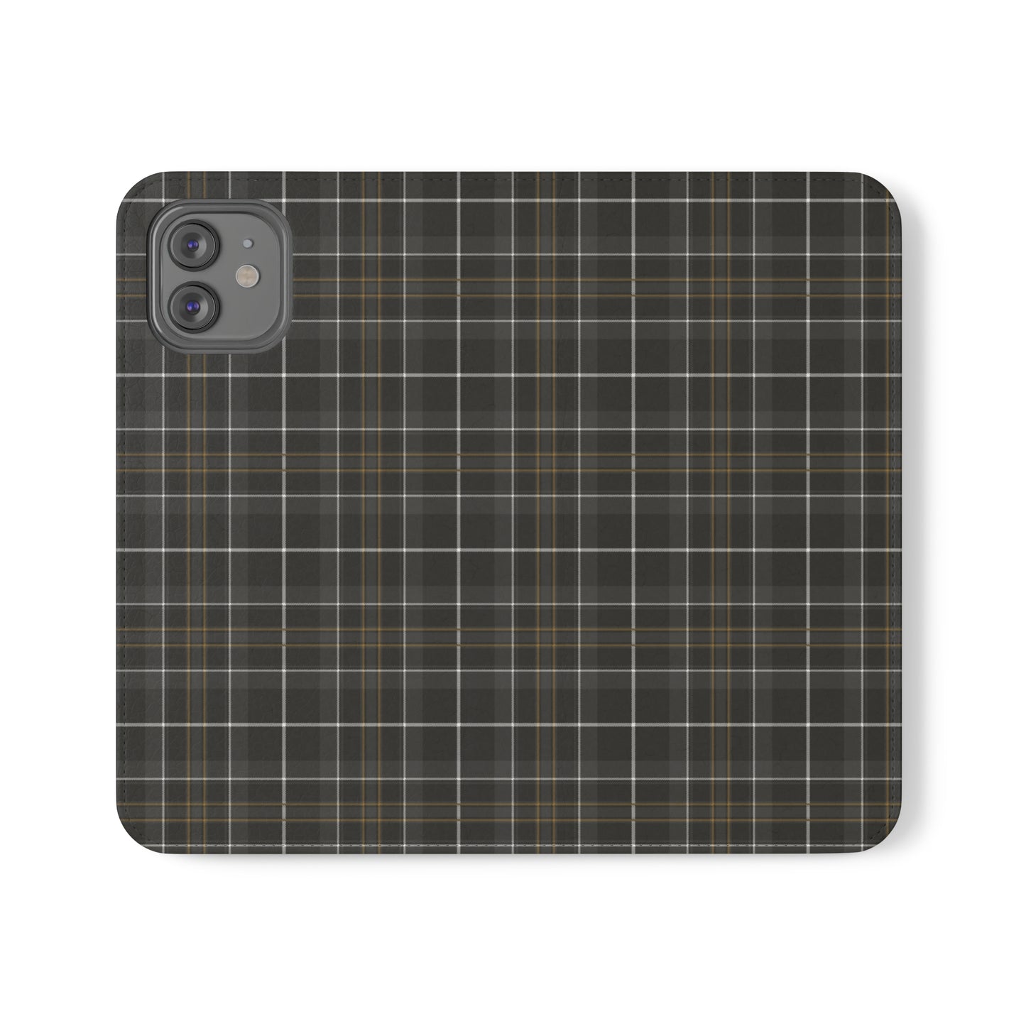 Gray Hunting Plaid Flip Cases