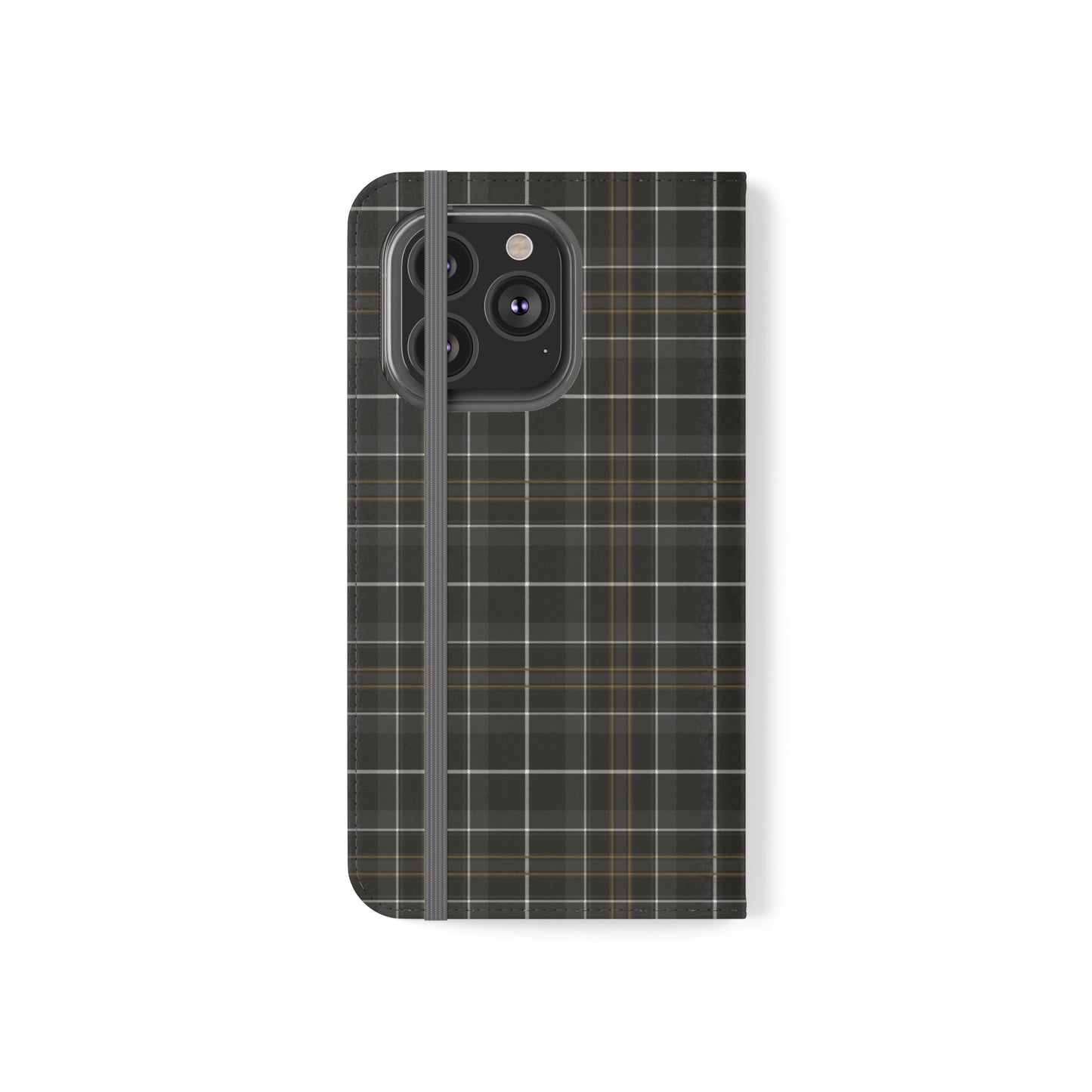 Gray Hunting Plaid Flip Cases
