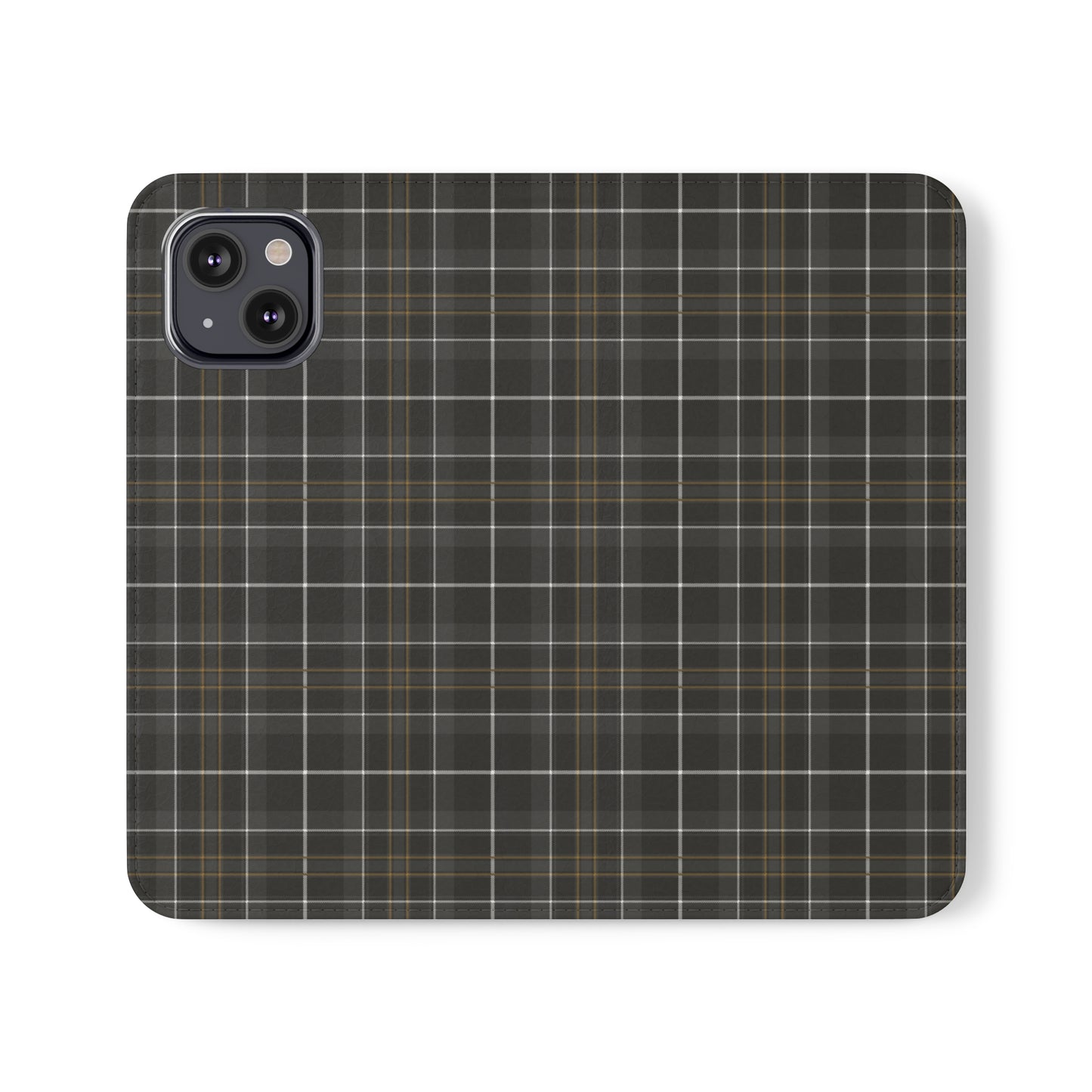 Gray Hunting Plaid Flip Cases