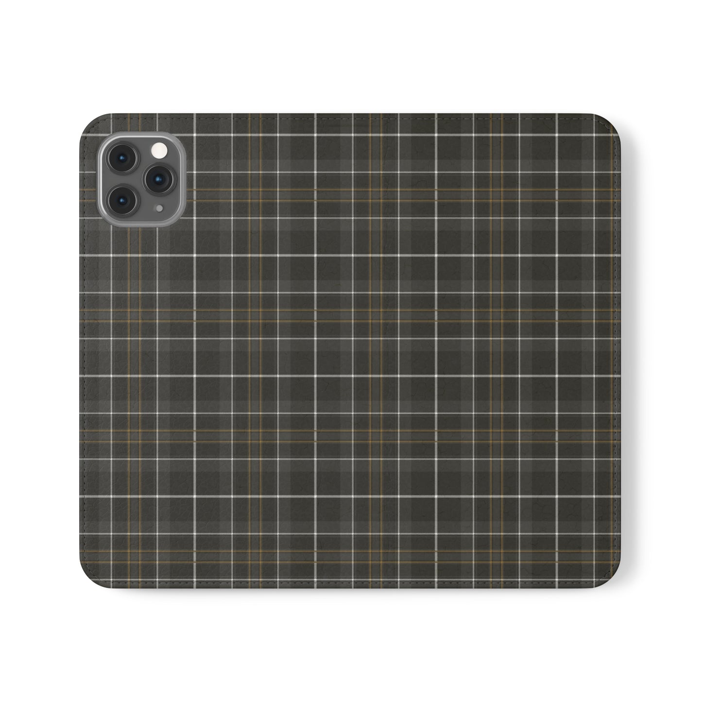 Gray Hunting Plaid Flip Cases