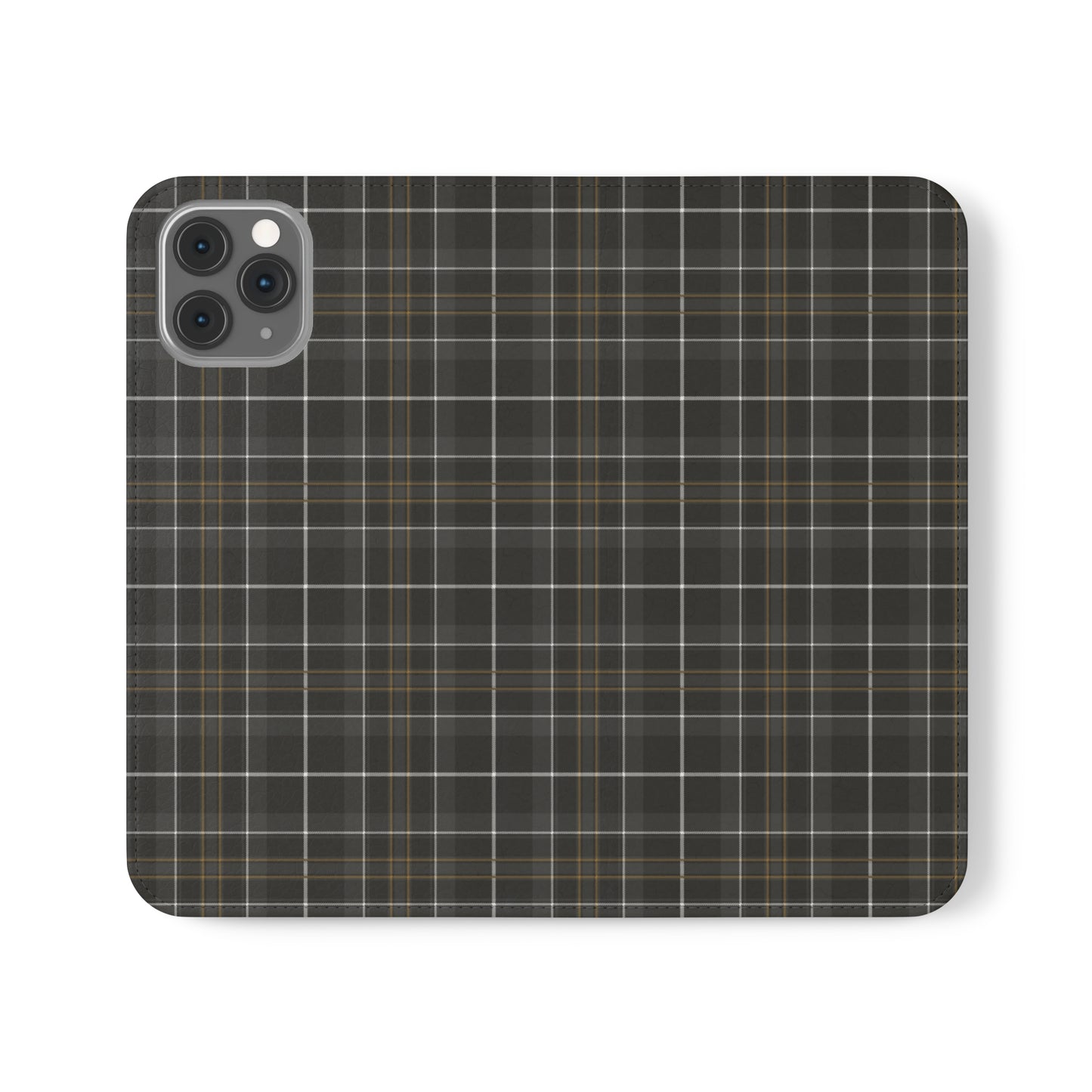 Gray Hunting Plaid Flip Cases