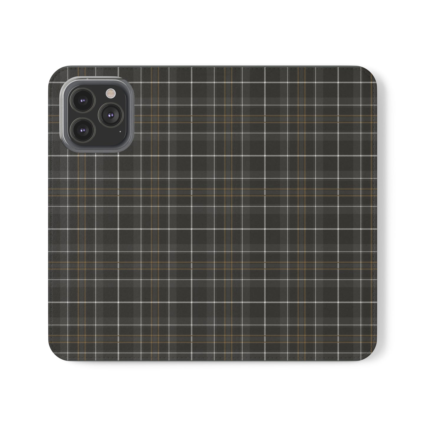 Gray Hunting Plaid Flip Cases
