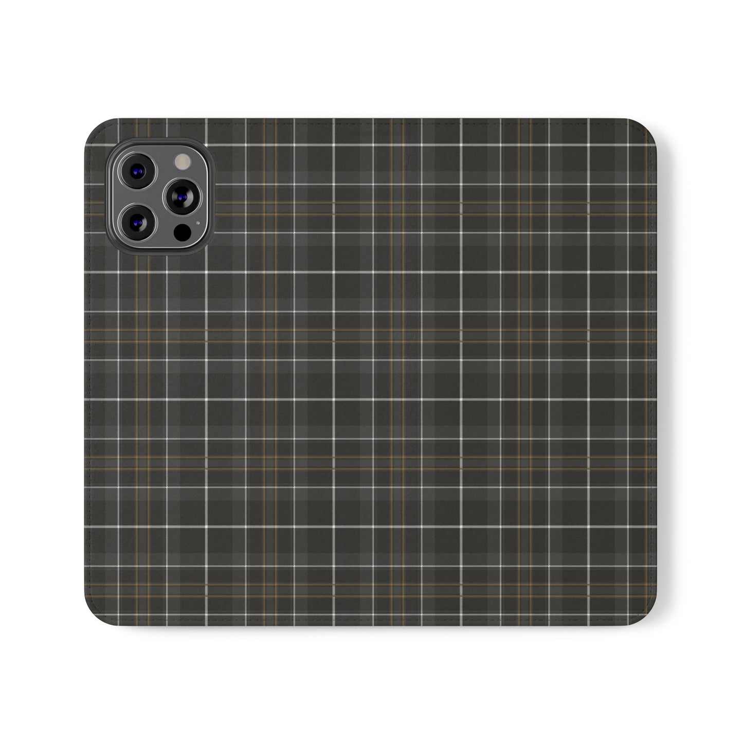 Gray Hunting Plaid Flip Cases