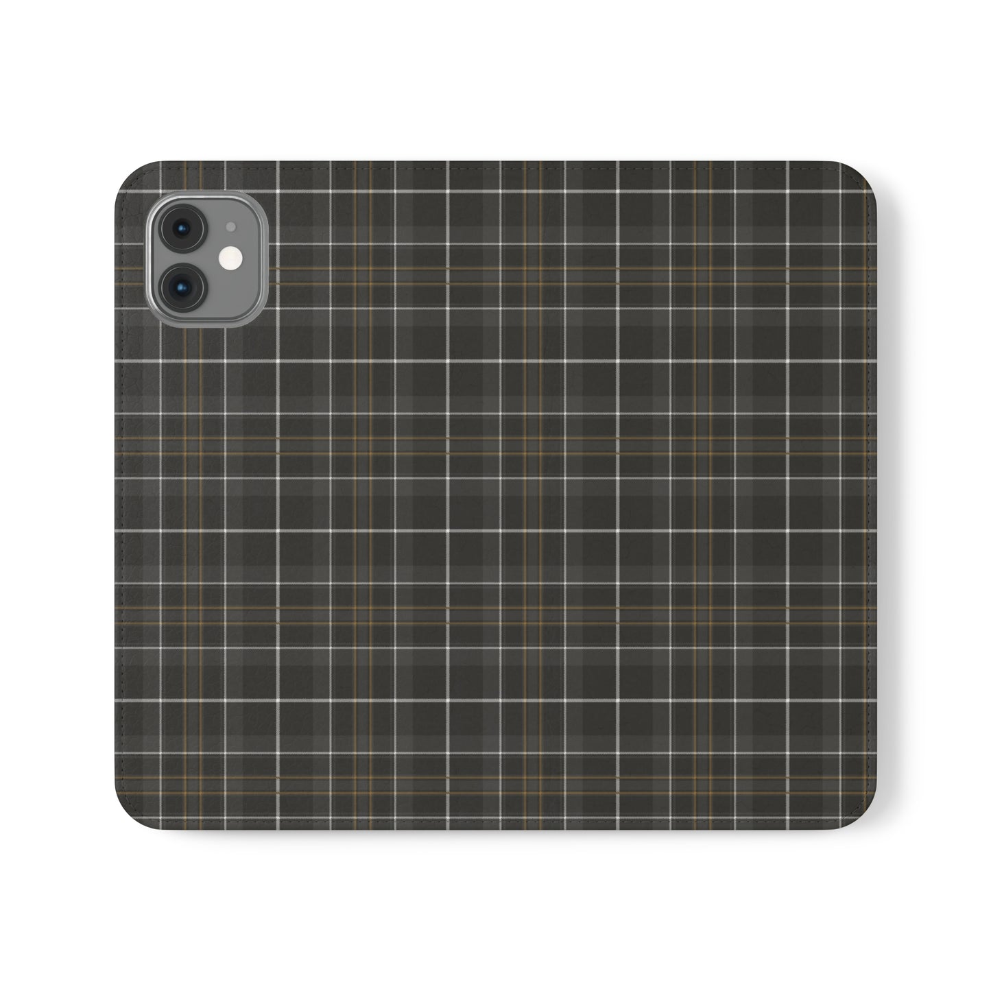 Gray Hunting Plaid Flip Cases