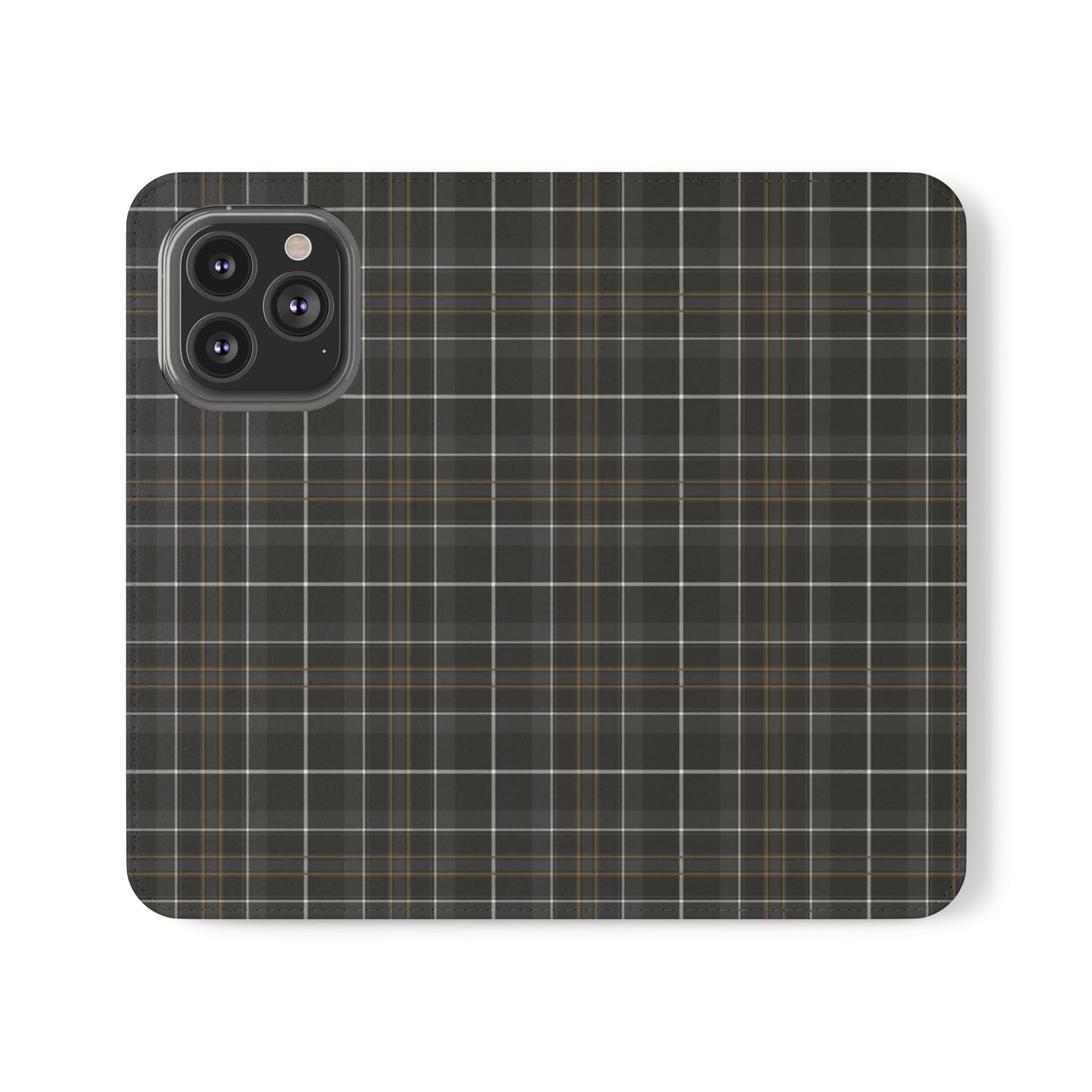 Gray Hunting Plaid Flip Cases