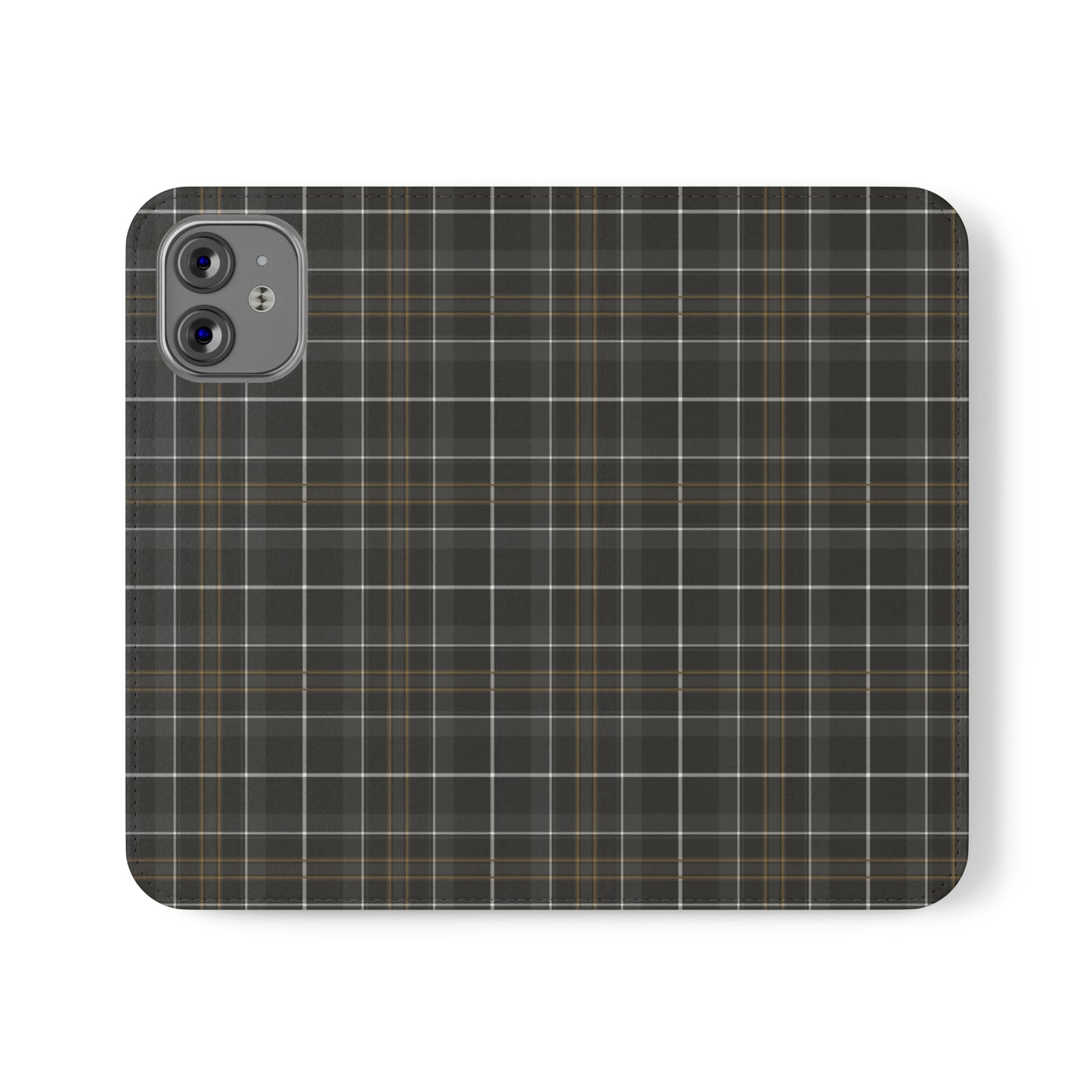 Gray Hunting Plaid Flip Cases