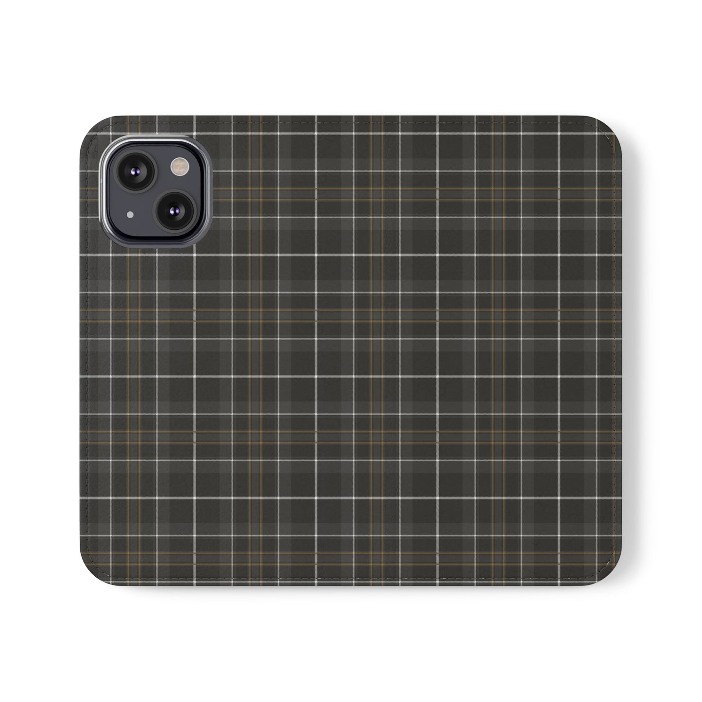 Gray Hunting Plaid Flip Cases